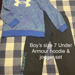 UnderArmour, size 7 hoodie & jogger set