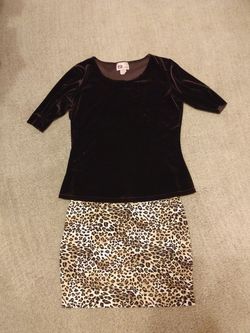 Skirt and blouse