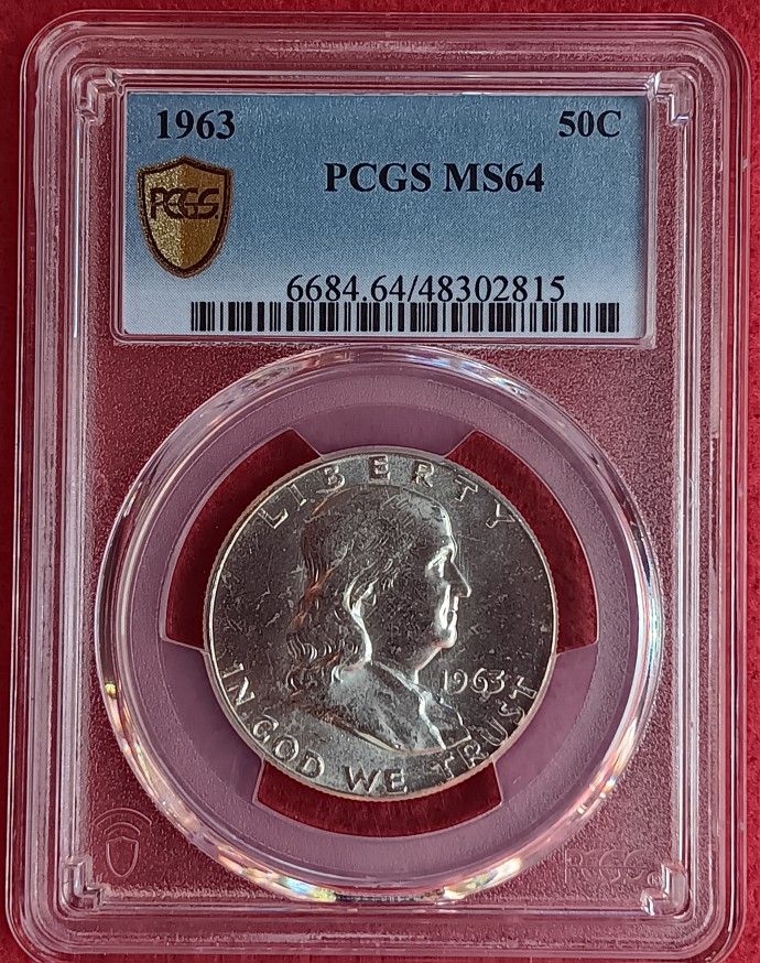 1963 MS64 Franklin Half Dollar