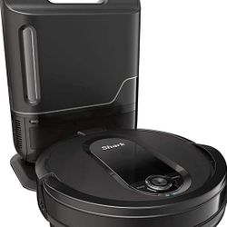 Shark RV1001AE IQ Robot Self-Empty XL, Robot Vacuum with IQ Navigation, Home Mapping, Self-Cleaning Brushroll, Wi-Fi Connected, Works with Alexa, Blac