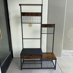 BRAND NEW Coat Rack Entryway Bench Garment Rack Shoe Rack