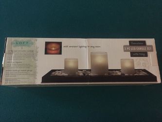 Candle set 3 piece LED