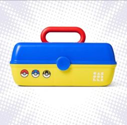 Pokemon - Caboodles case blue and yellow