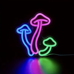 LED Neon Mushroom Light – Aesthetic Room Decor