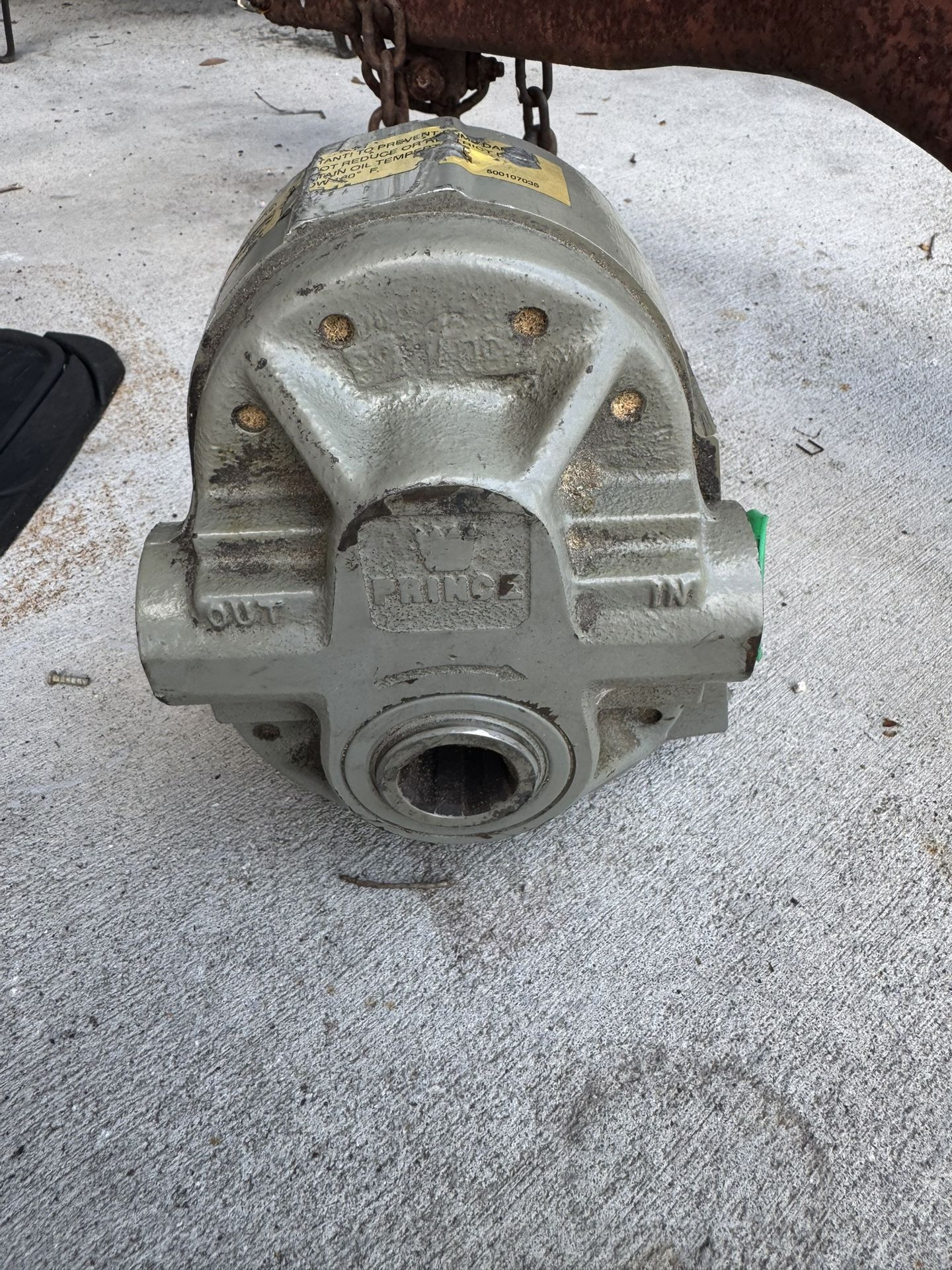 Prince hydraulic PTO pump