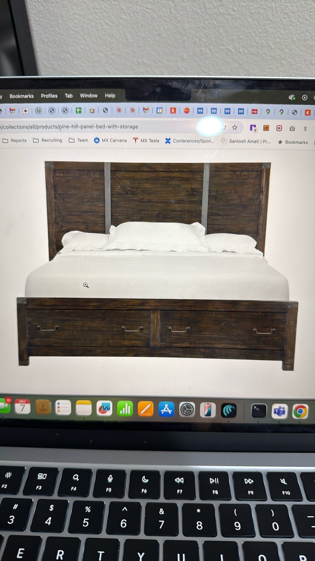 Solid Wood Bed And Dresser 