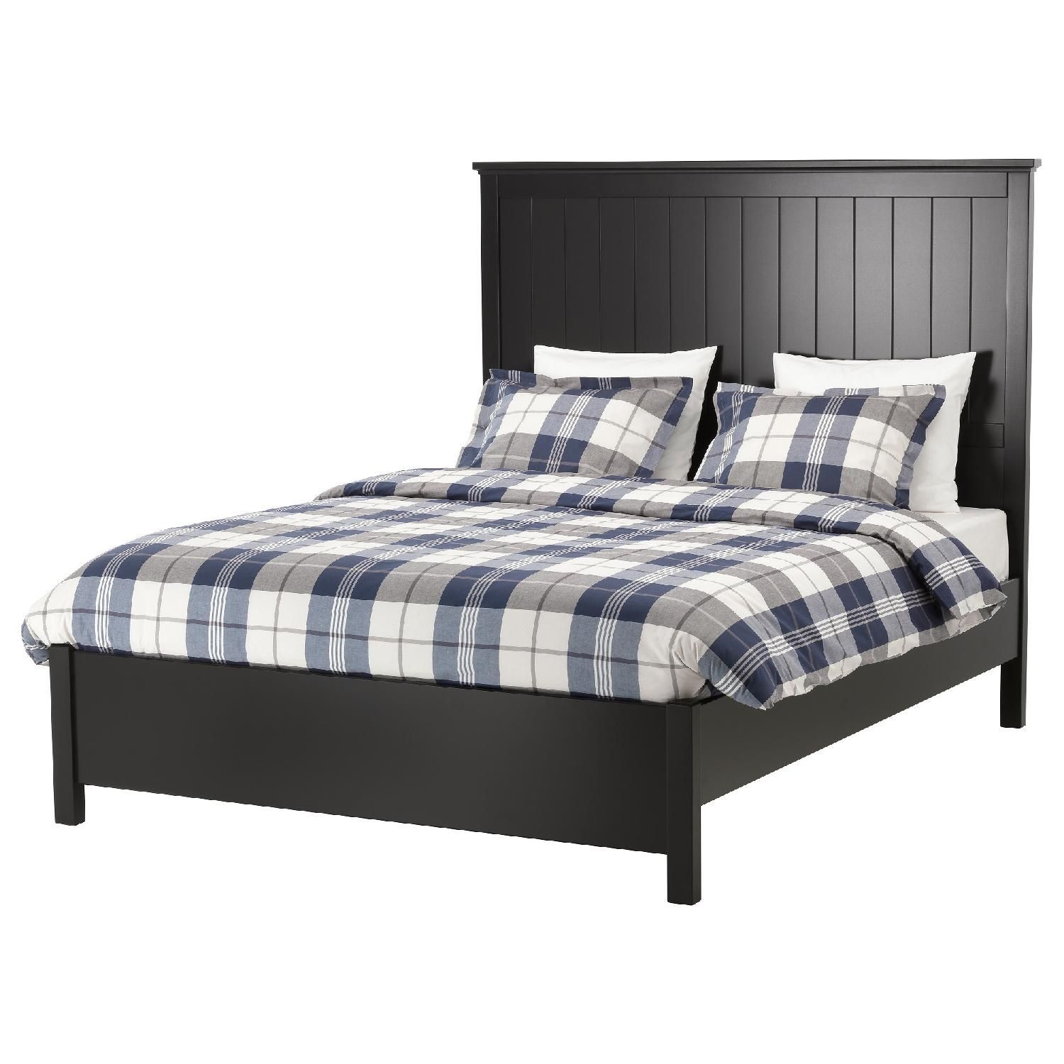 King bed frame with headboard