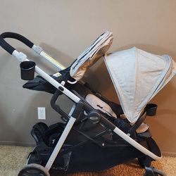 Double Stroller and Infant Car Seat