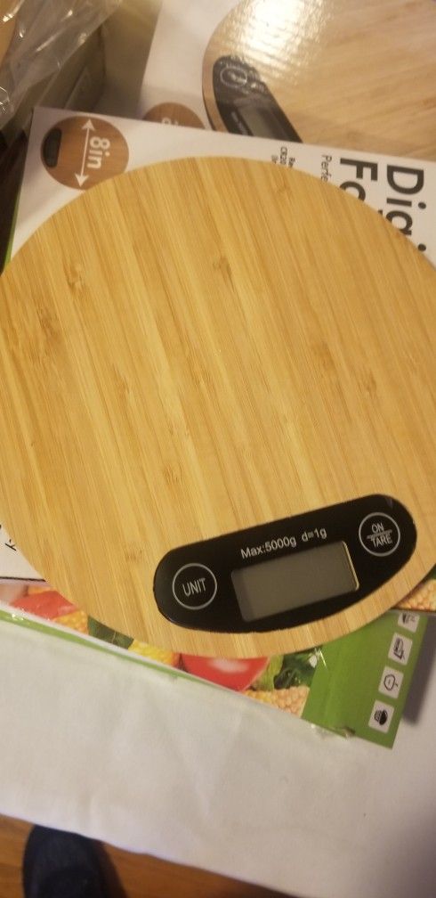 Food Scale- WOODEN modern Food Scale