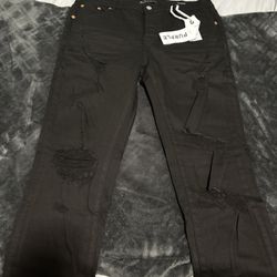 Purple Jeans Ripped