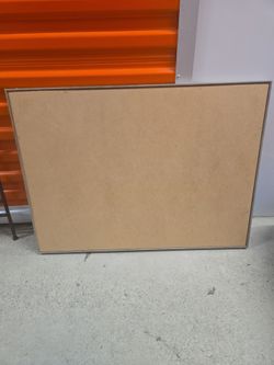 Large Cork Board with Metal Frame