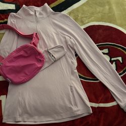 Lululemon Pink Small Jacket & Purse