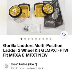 Gorilla Ladders Multi-Position Ladder 2 Wheel Kit 