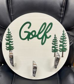 Golf Club Hat Rack