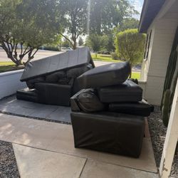 FREE Leather Sectional Couch