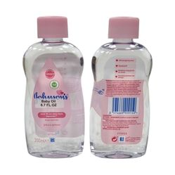 Johnson’s Baby Oil 200ml (6.7 oz) – Case of 24 Bottles – $2.80 Each