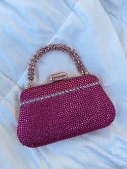 Pink Sparkly & Bedazzled Clutch