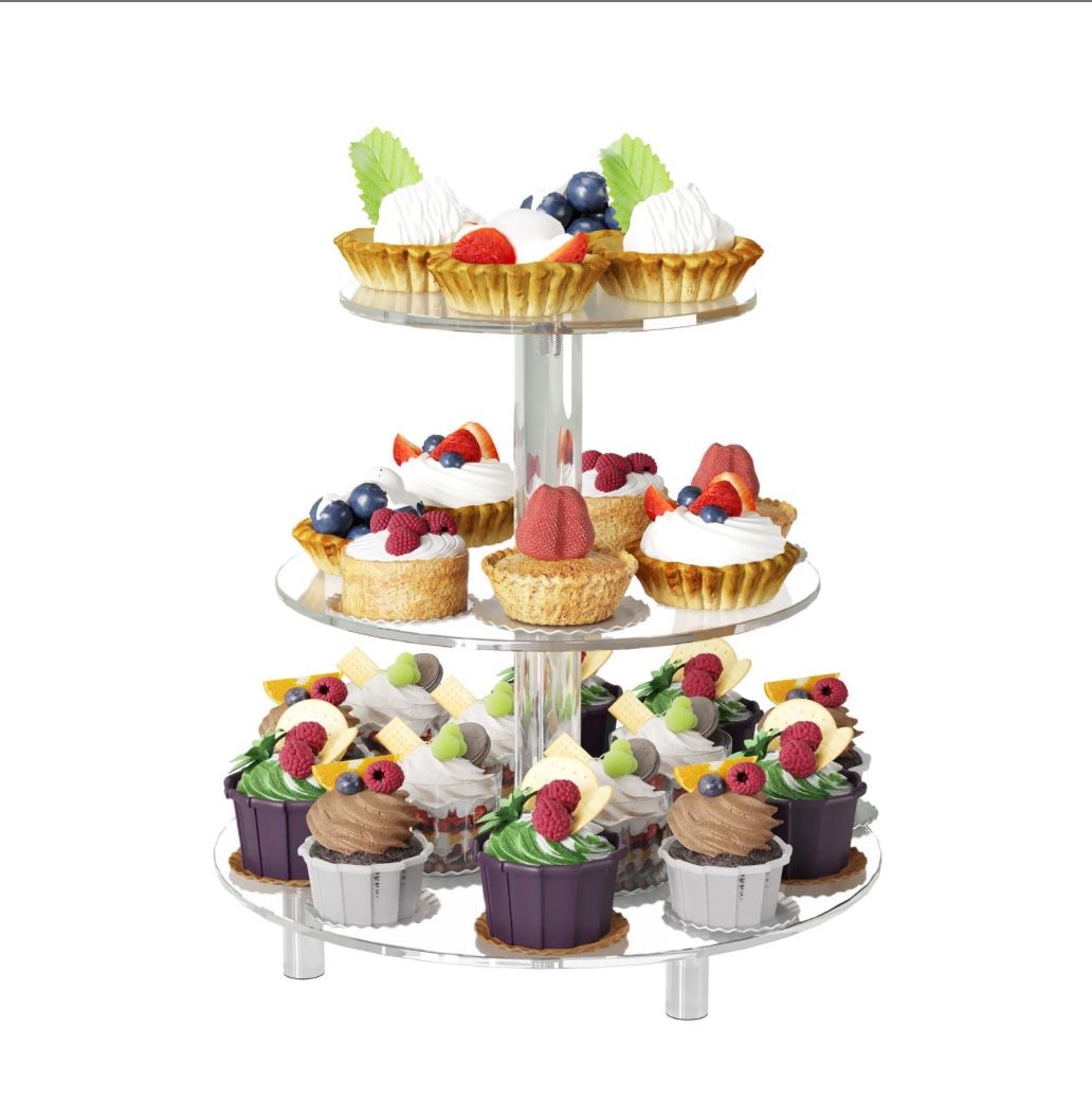3 Tier Acrylic Cupcake Stand