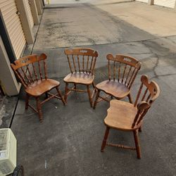 Wooden Chair Set