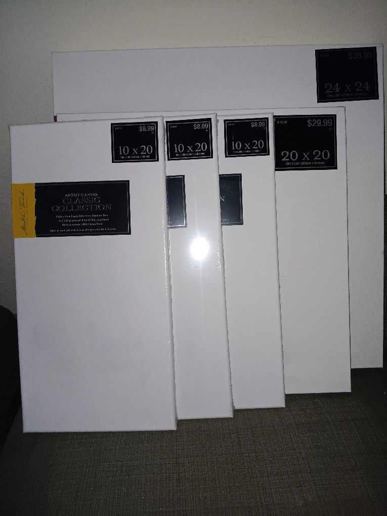 BRAND NEW "MASTER'S TOUCH" BLANK CANVASES 