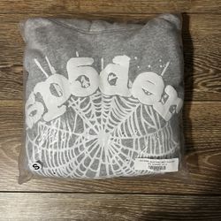 Grey Sp5der Hoodie 