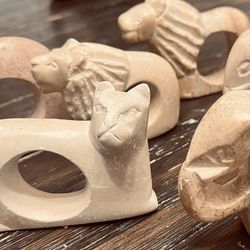 Hand Carved  Napkin Holders 