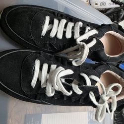 Kate Spades ♠️ Black Suede Lace Up Sneakers Shoes Women Size 10