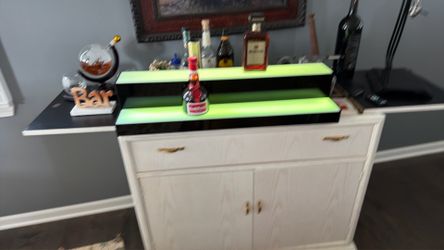 30 inch long liquor shelf multicolor as you can see