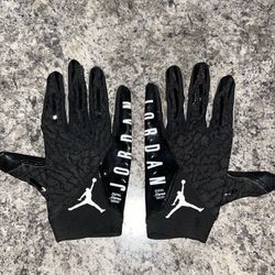 Black Jordan Football Gloves XL (No Strap🔥)