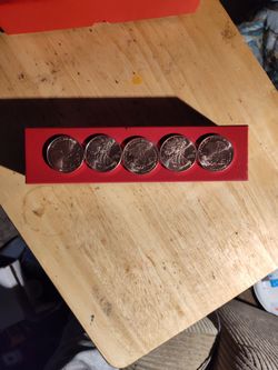 5 1 Oz. Copper Rounds Walking Liberty 