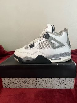 Air Jordan 4 Retro White Cement Sneakers
