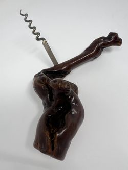 Corkscrew With Natural Wood Handle 