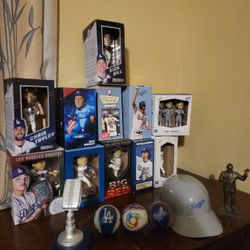 Vin Scully Signed Microphone, Bob Miller Statue, Dustin May,Don Drysdale, Julio Urias, Rich Hill,Kirk Gibson,Rafael Furcal,Howie Kendrick And More