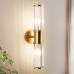 TODAY'S SPECIAL!!! $25: 20" Glass Rods Wall Light Fixture Indoor Brass Vanity Lights