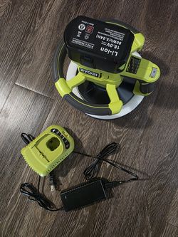 RYOBI ONE+ 18V Cordless Buffer/Polisher + Battery & Charger
