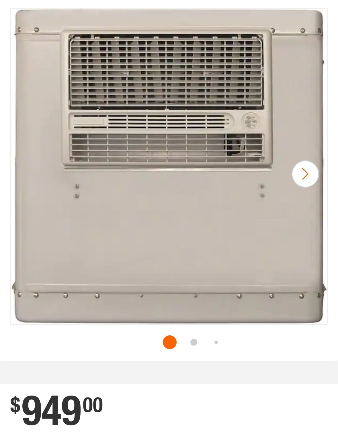 Champion Cooler 4700 CFM 2-Speed Window Evaporative Cooler for 1600 sq. ft. (with Motor and Remote Control)