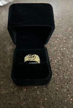 Gold Nugget Style Ring