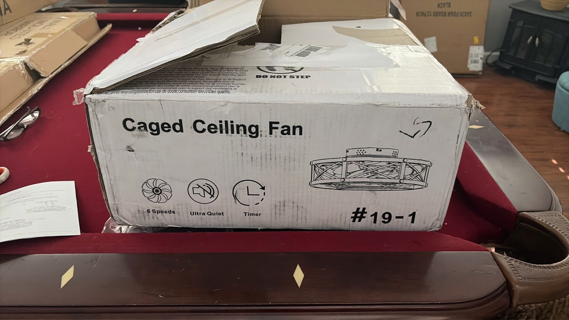 Farmhouse Style Ceiling Fan with Light