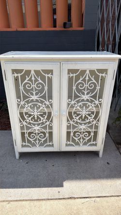 Solid wood Metal cabinet