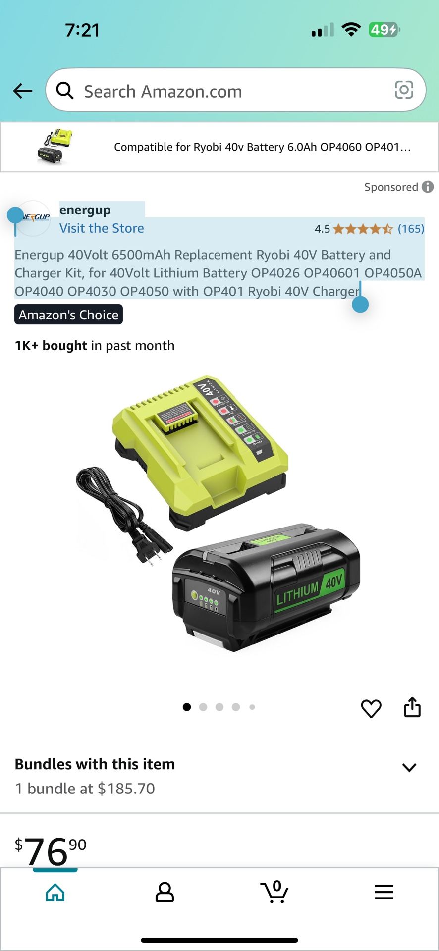 Battery and Charger Kit