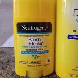 Neutrogena Beach Defense 70 Spf Sunscreen And 50 Spf Deodorant Stick