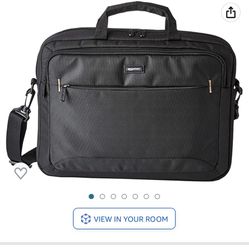 Amazon Basics 15.6-Inch Laptop Computer and Tablet Shoulder Bag Carrying Case, Black