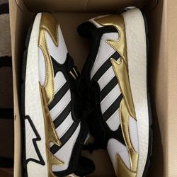 Adidas Tresc Run Black Metallic Gold size 11.5 DS Brand New 