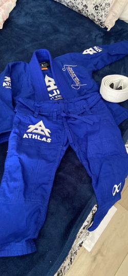 Athlas Blue BJJ Gi with White Belt
