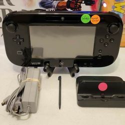 Nintendo Wii U Video Game Pad w/ Charger Dock Cable Stylus Pen