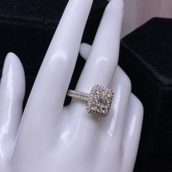 14K Halo Ring 