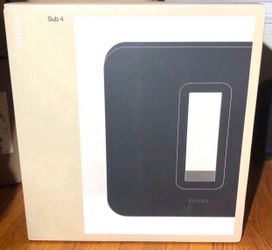 Sonos Sub4 (Black) Brand New Sealed Include Warranty. See also my other Sonos listed products and I also have more in stock that are currently not lis