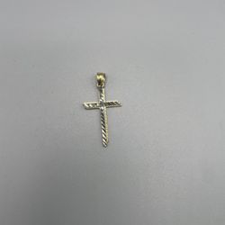 10 KT REAL GOLD CROSS PENDANT 