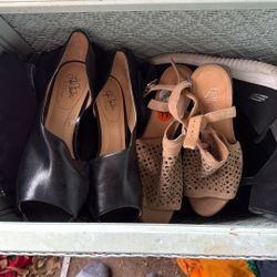 Hamper Full Of Women’s Shoes