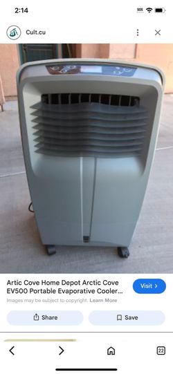 ROOM COOLER, HEAVY-DUTY, BEAT THE HEAT. ARTIC COVE. EV 500 EVAPORATIVE. LIKE NEW.